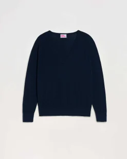 Clearance FROM FUTURE Pull Col V Oversize Navy