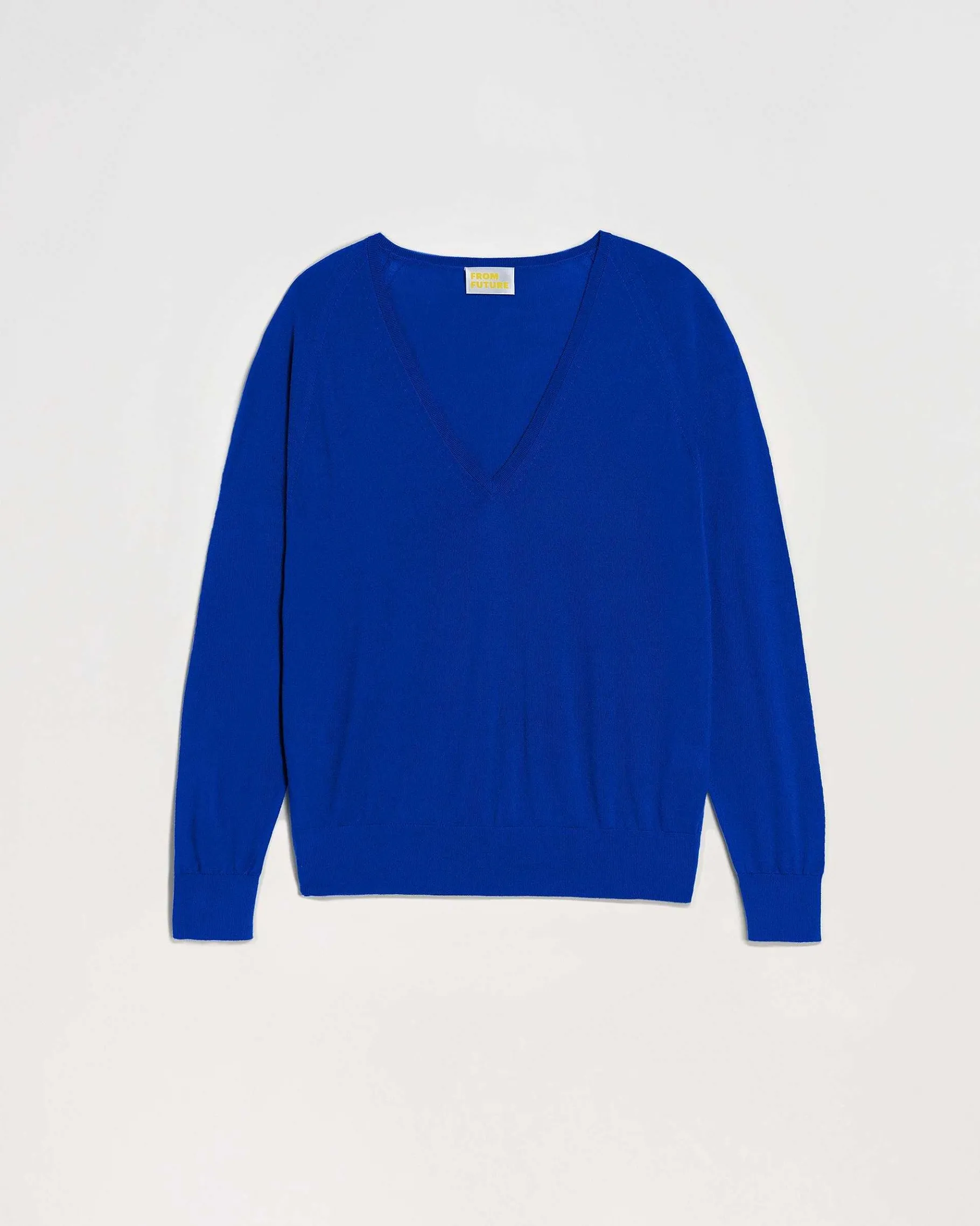 FROM FUTURE Pull Col V Oversize Electric Blue