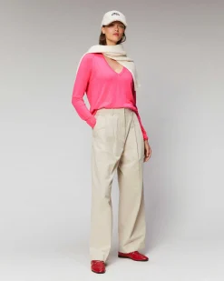 Discount FROM FUTURE Pull Col V Oversize Violet Fluo