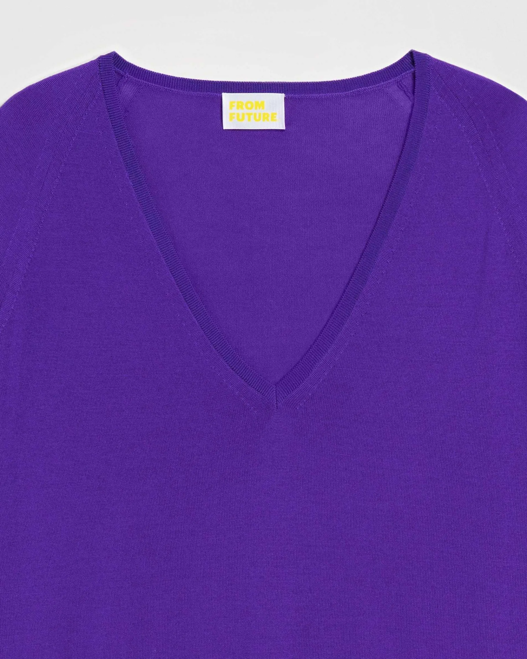 Discount FROM FUTURE Pull Col V Oversize Violet Fluo