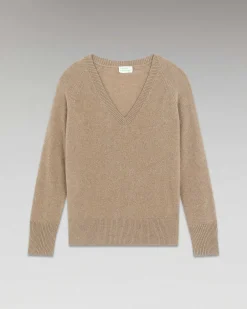 Best FROM FUTURE Pull Col V Oversize Leger Taupe