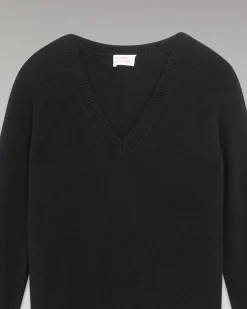 Hot FROM FUTURE Pull Col V Oversize Leger Noir