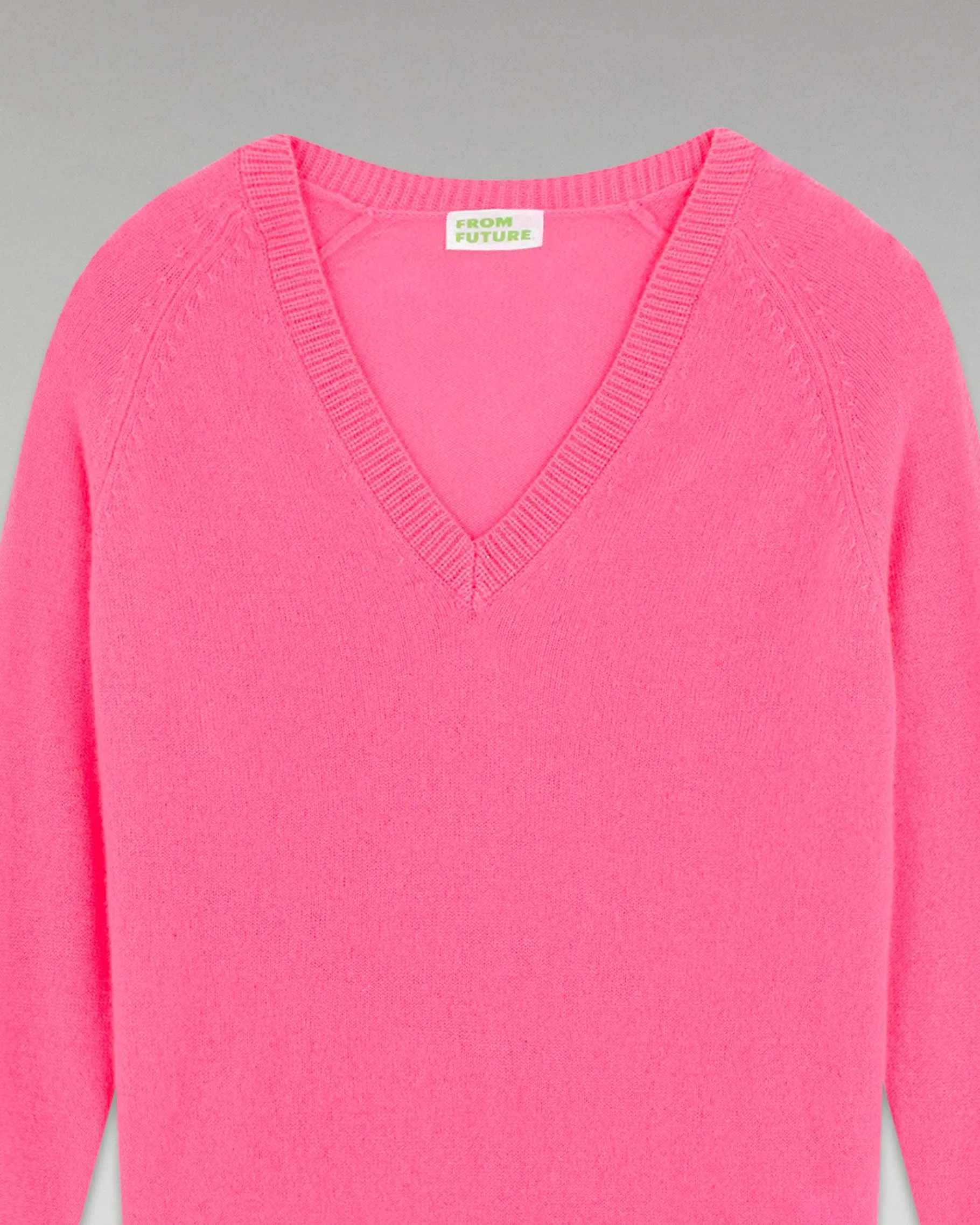 Discount FROM FUTURE Pull Col V Oversize Leger Sparkle Pink