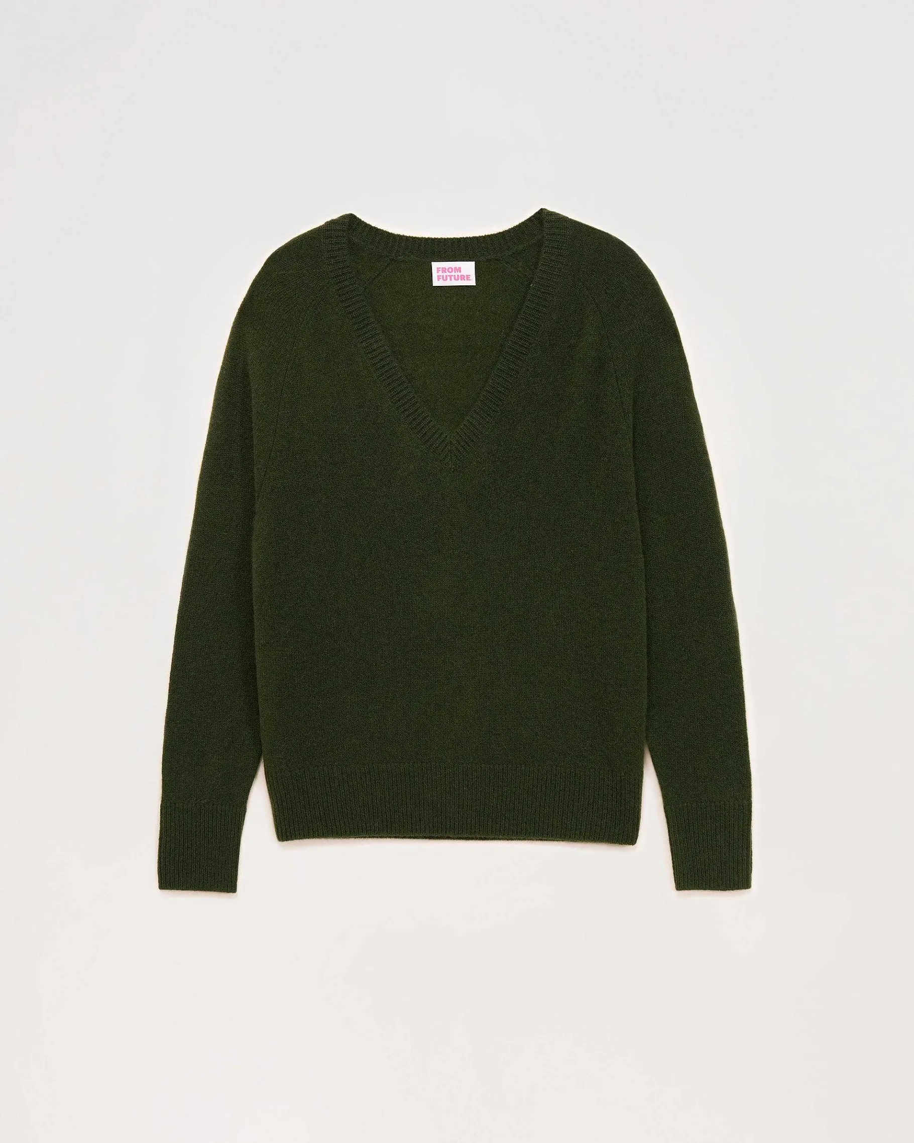 Discount FROM FUTURE Pull Col V Oversize Leger Kaki