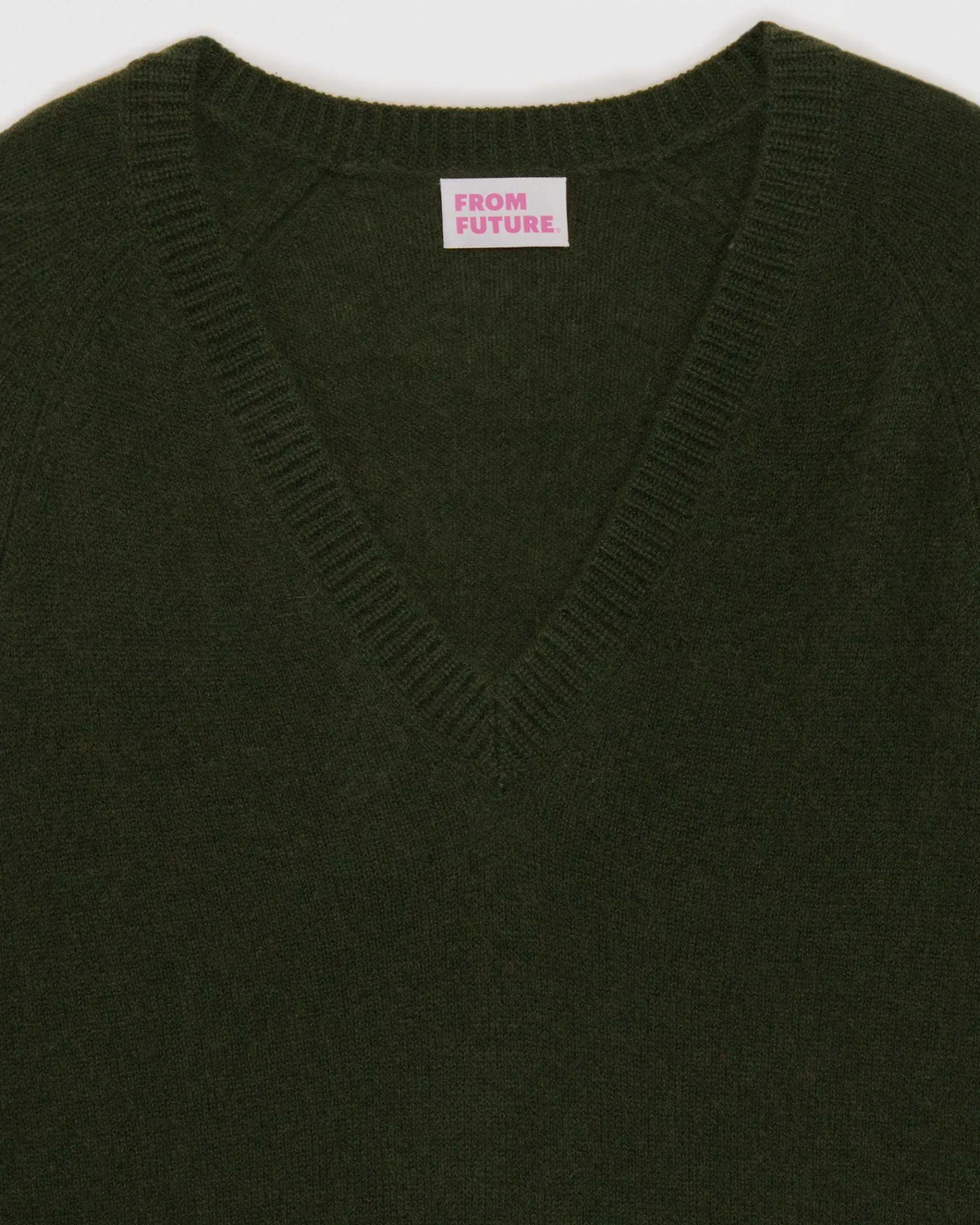Discount FROM FUTURE Pull Col V Oversize Leger Kaki