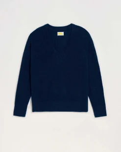 Discount FROM FUTURE Pull Col V Oversize Leger Navy