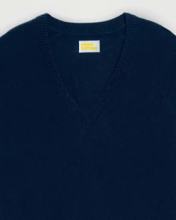 Discount FROM FUTURE Pull Col V Oversize Leger Navy