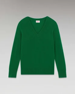 Best FROM FUTURE Pull Col V Oversize Leger Forest Green