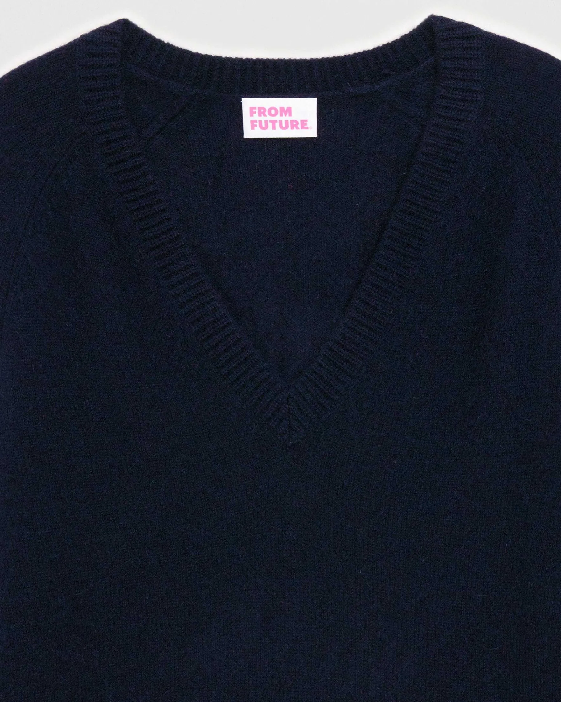 Outlet FROM FUTURE Pull Col V Oversize Leger Navy