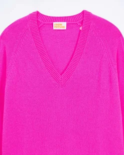 Best FROM FUTURE Pull Col V Oversize Light Fruity Pink