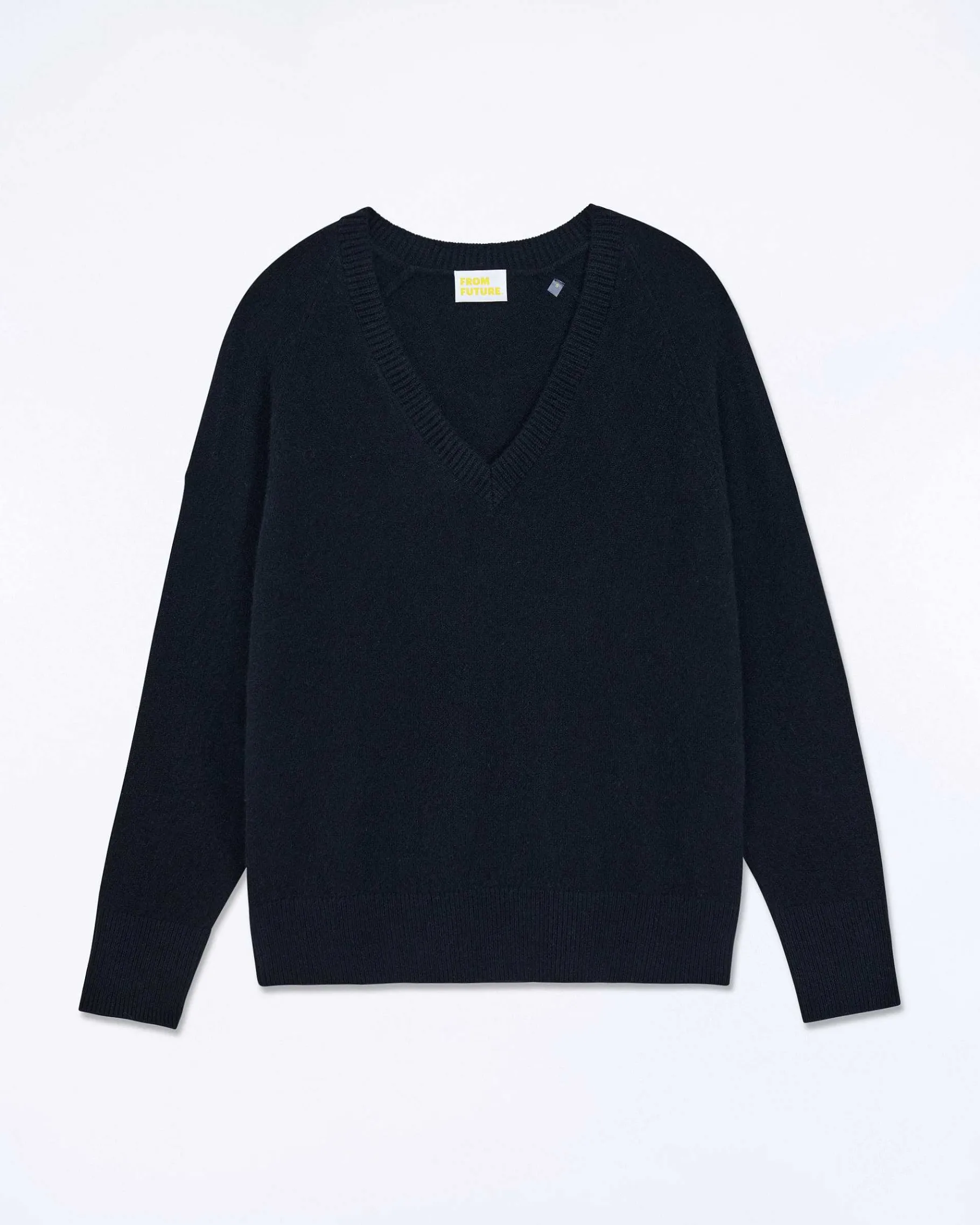Outlet FROM FUTURE Pull Col V Oversize Light Noir
