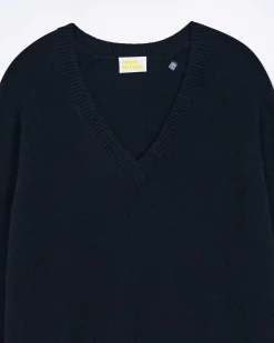 Outlet FROM FUTURE Pull Col V Oversize Light Noir