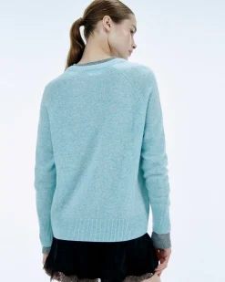 Best FROM FUTURE Pull Col V Oversize Light Ecru
