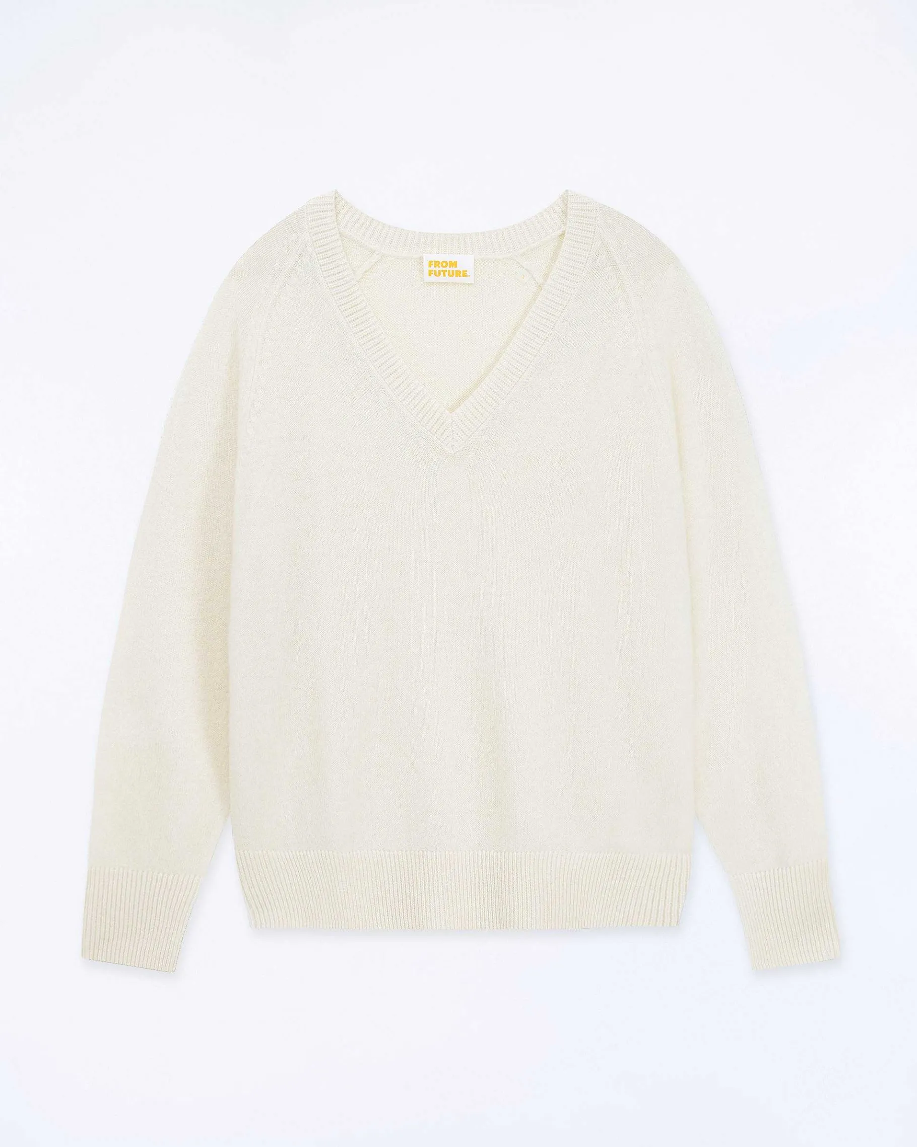 Best FROM FUTURE Pull Col V Oversize Light Ecru