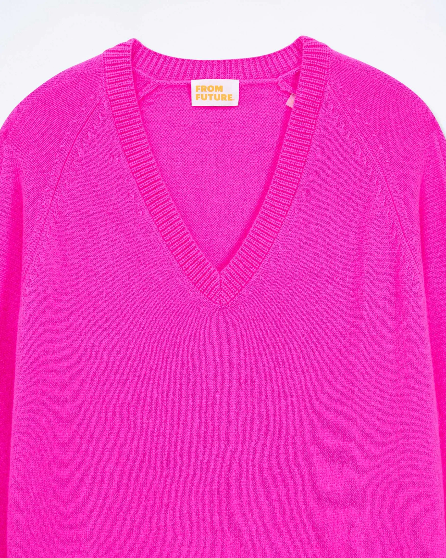 Clearance FROM FUTURE Pull Col V Oversize Light Fruity Pink