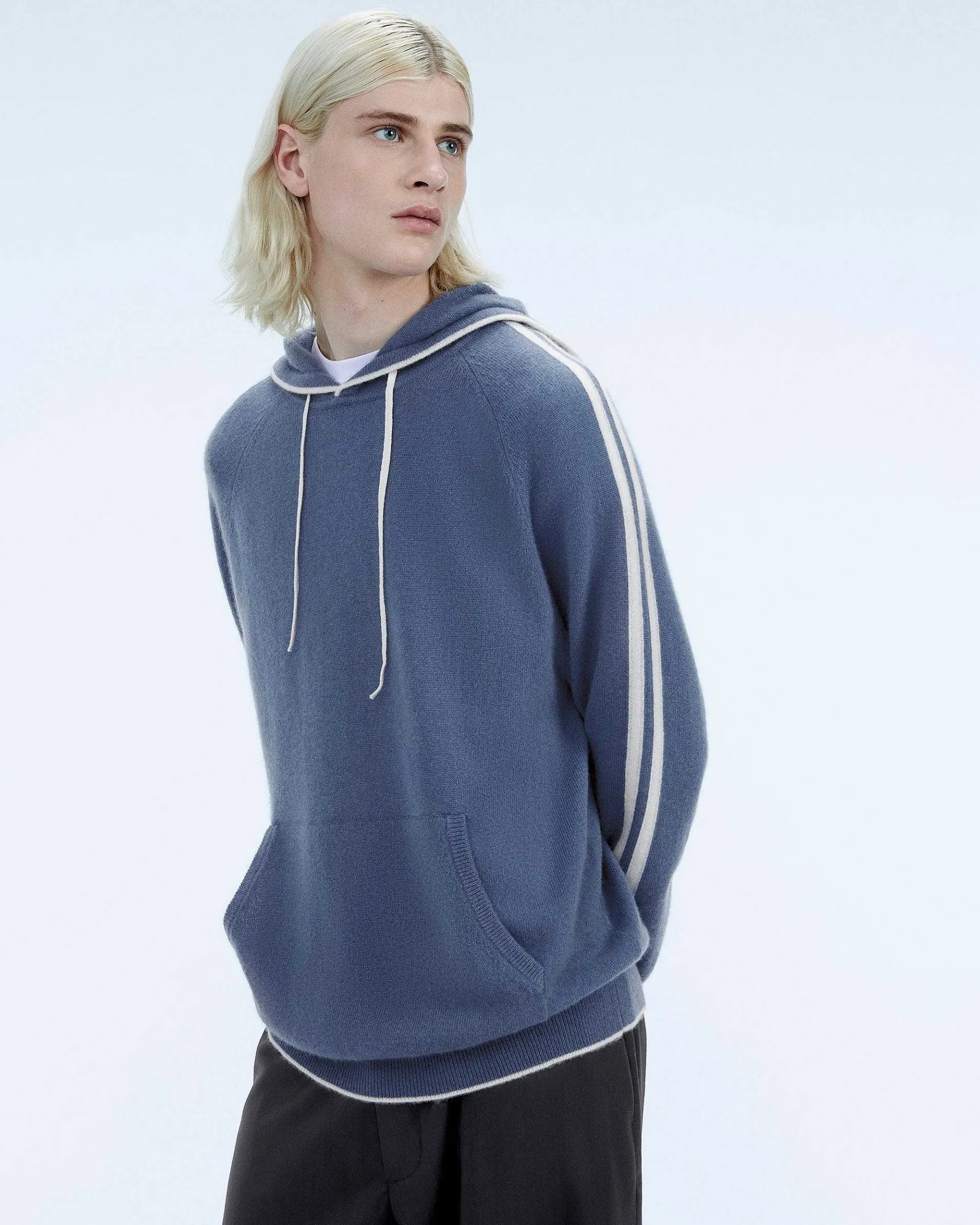 Outlet FROM FUTURE Pull Hoodie Bandes Storm Blue