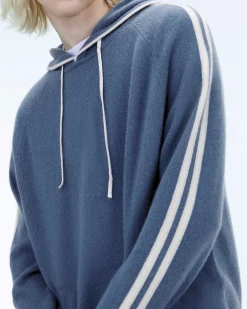Outlet FROM FUTURE Pull Hoodie Bandes Storm Blue