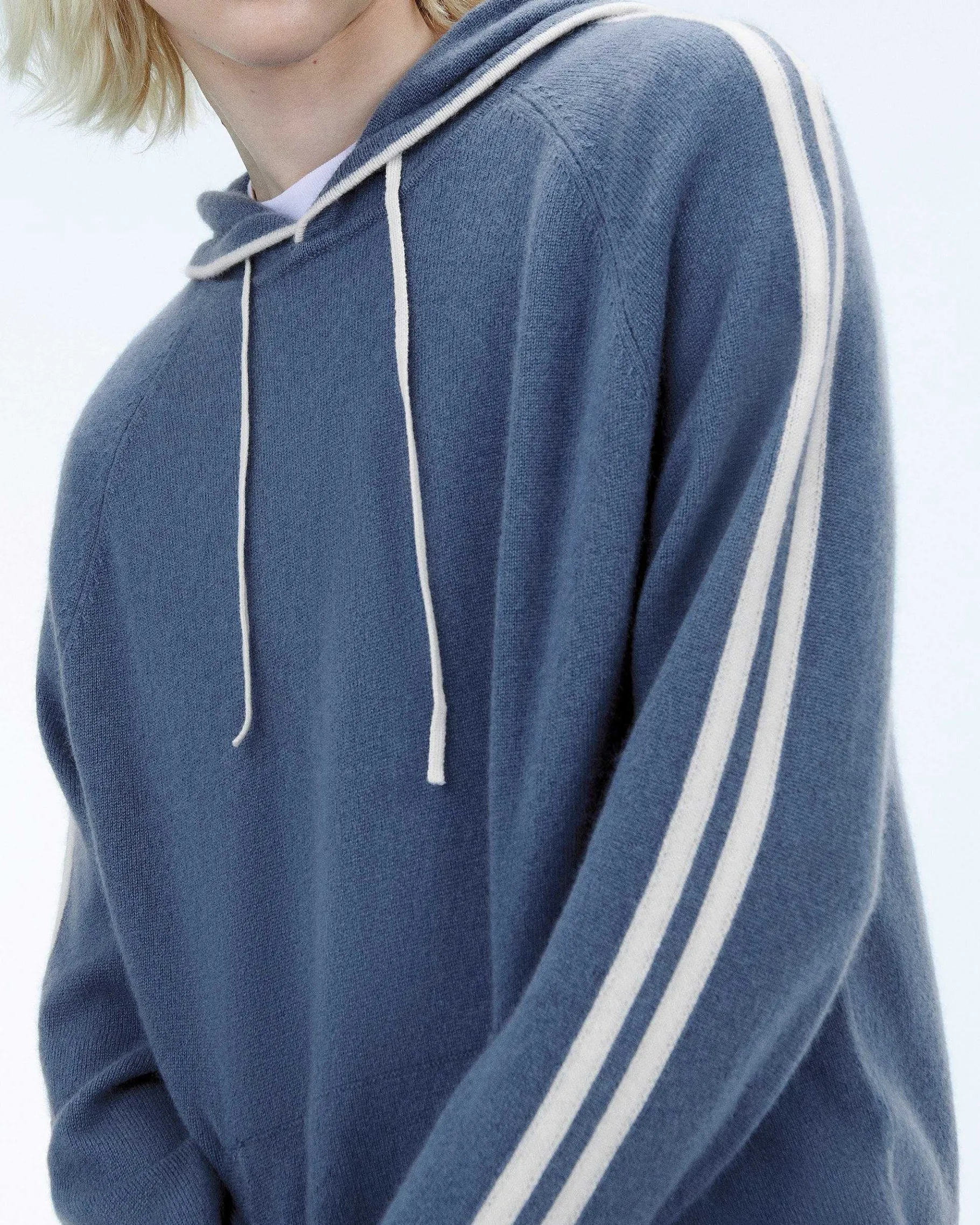 Outlet FROM FUTURE Pull Hoodie Bandes Storm Blue