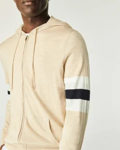 Discount FROM FUTURE Pull Hoodie Brassard Beige Chine