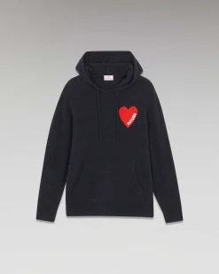New FROM FUTURE Pull Hoodie Coeur Leger Bleu Chine