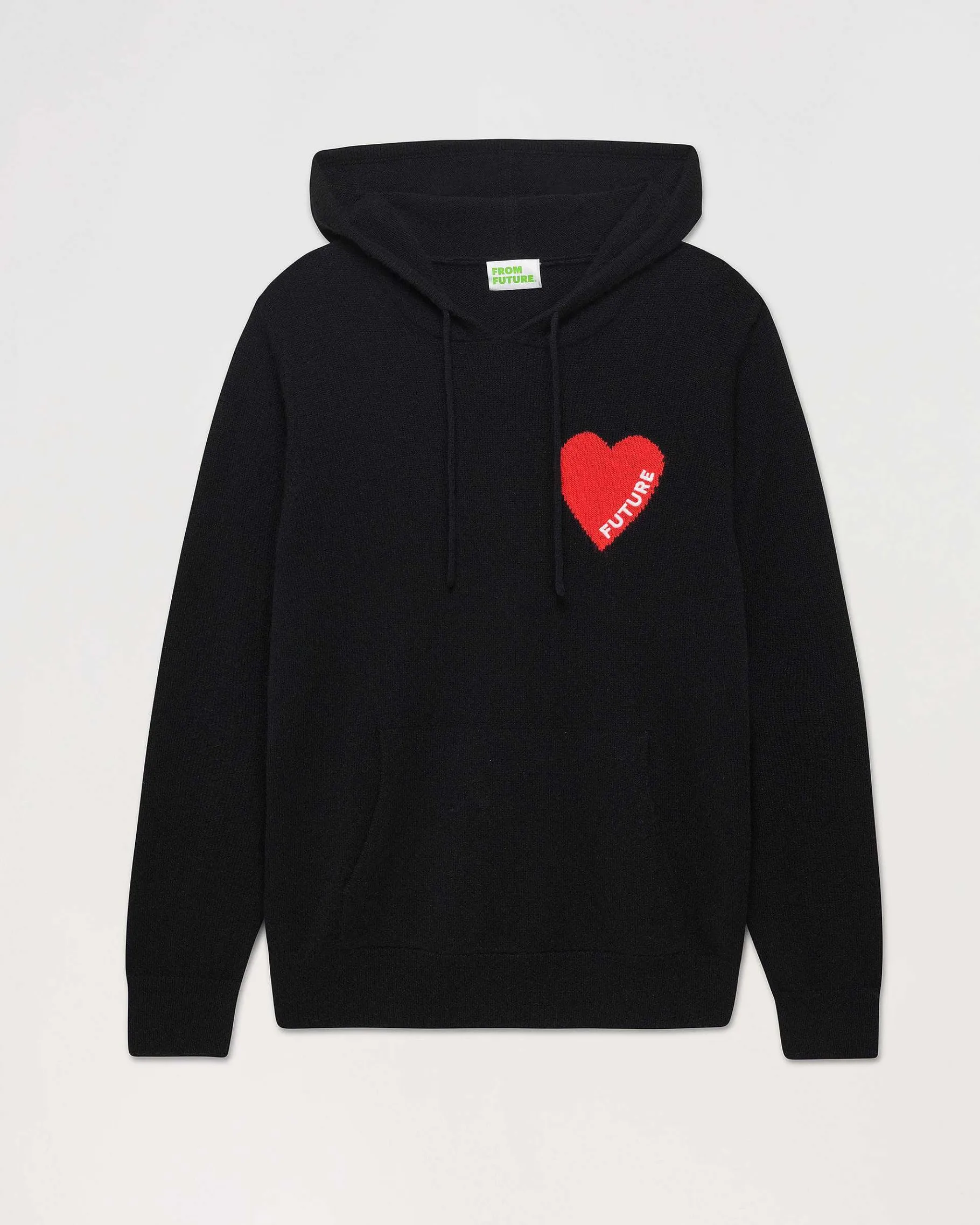 Discount FROM FUTURE Pull Hoodie Coeur Leger Noir
