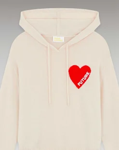 Best FROM FUTURE Pull Hoodie Coeur Leger Sable