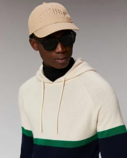 Best FROM FUTURE Pull Hoodie Color Block Navy