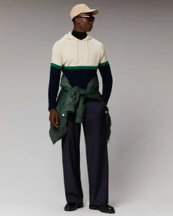 Clearance FROM FUTURE Pull Hoodie Color Block Navy