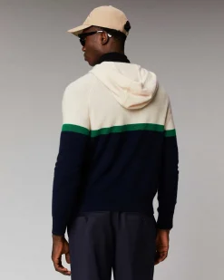 Clearance FROM FUTURE Pull Hoodie Color Block Navy