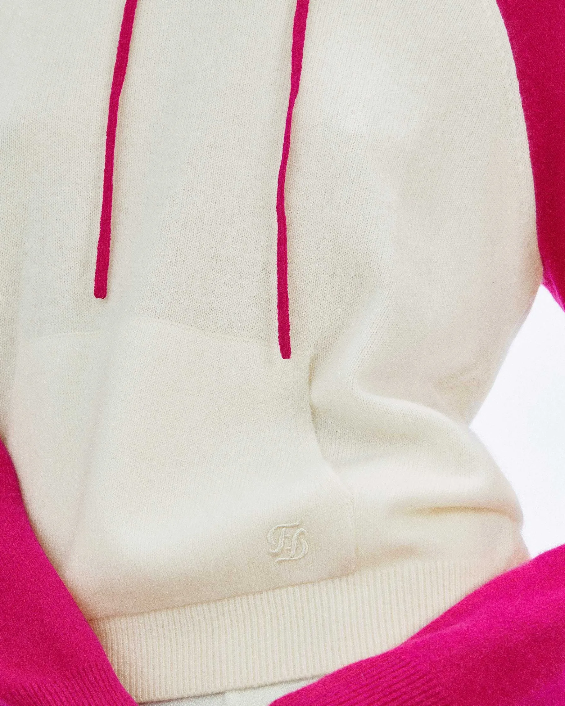 Clearance FROM FUTURE Pull Hoodie Contraste Ecru