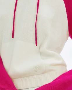 Best FROM FUTURE Pull Hoodie Contraste Ecru