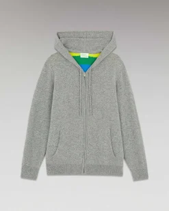 Best FROM FUTURE Pull Hoodie Dos Multicolore Future Gris Chine Fonce