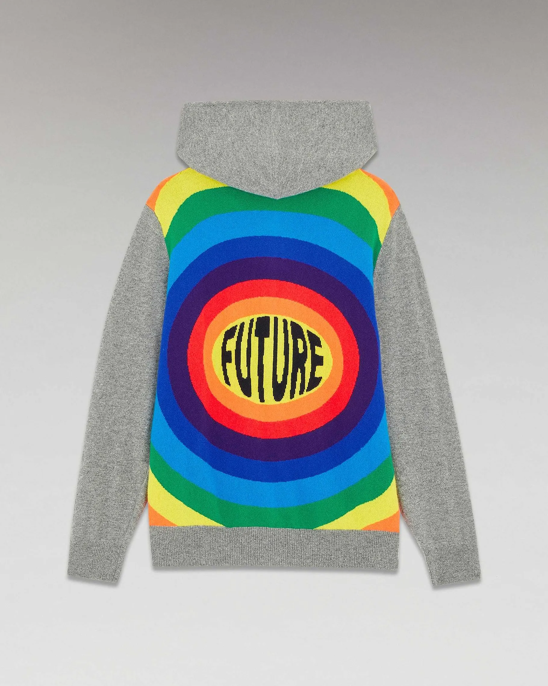 Best FROM FUTURE Pull Hoodie Dos Multicolore Future Gris Chine Fonce