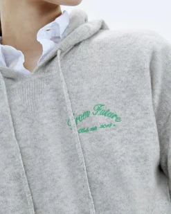 Clearance FROM FUTURE Pull Hoodie World League Gris Chine Clair