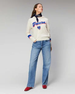 Outlet FROM FUTURE Pull Hoodie Future Leger Ecru