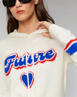 Outlet FROM FUTURE Pull Hoodie Future Leger Ecru