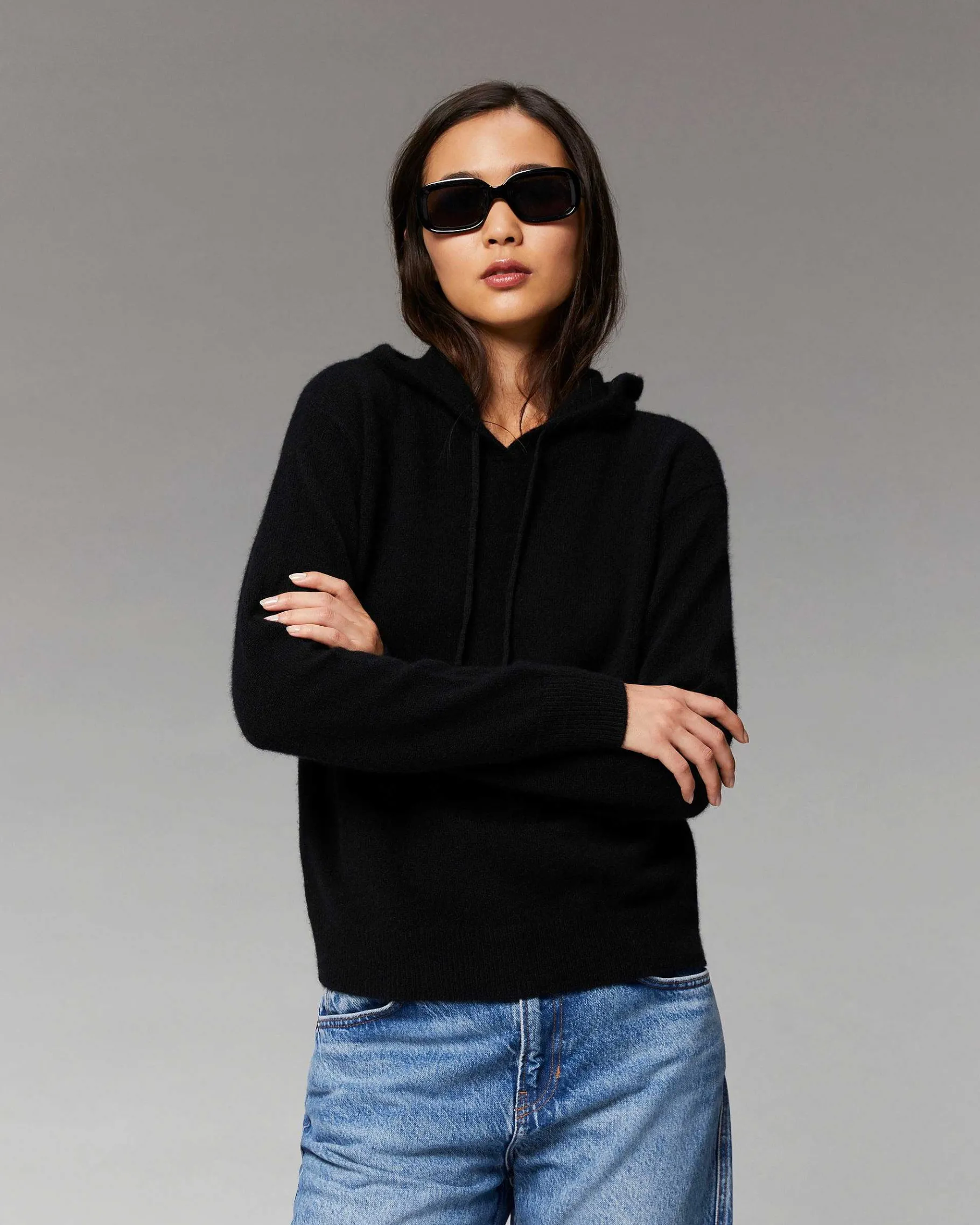 New FROM FUTURE Pull Hoodie Future Lovers Club Leger Noir