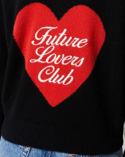 New FROM FUTURE Pull Hoodie Future Lovers Club Leger Noir