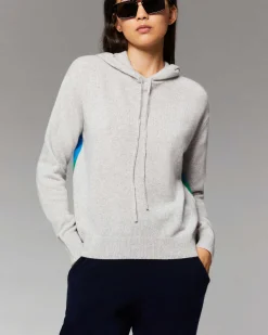 Discount FROM FUTURE Pull Hoodie Future Multicolore Dos Leger Gris Chine Clair