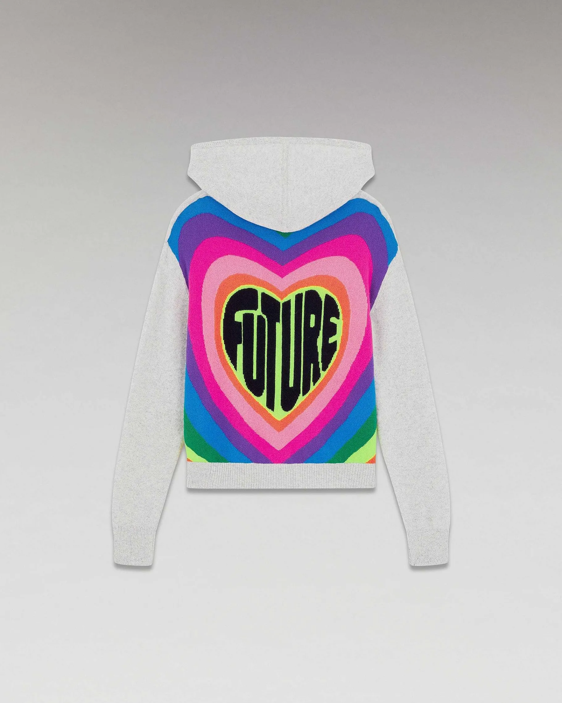 Discount FROM FUTURE Pull Hoodie Future Multicolore Dos Leger Gris Chine Clair