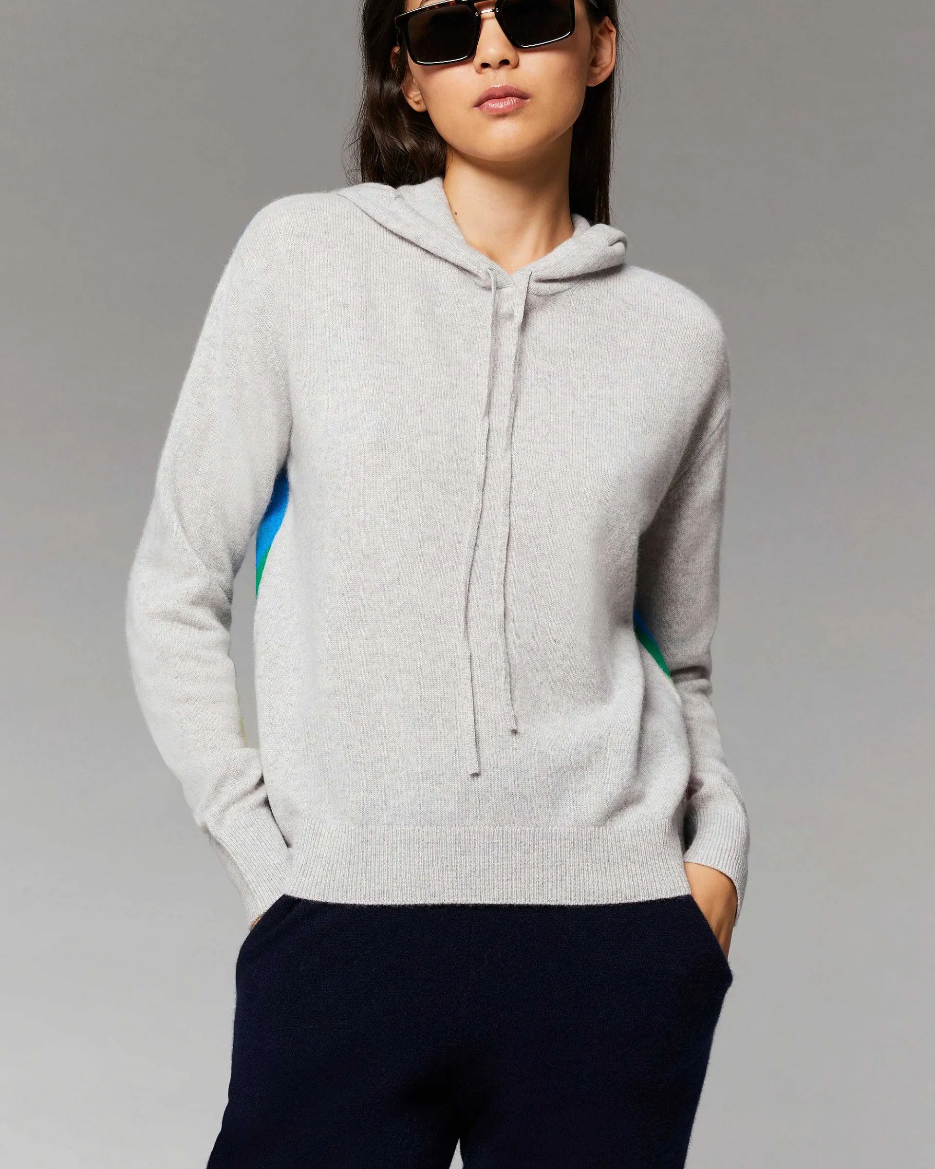 Online FROM FUTURE Pull Hoodie Future Multicolore Dos Leger Gris Chine Clair