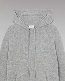 Online FROM FUTURE Pull Hoodie Oversize Leger Gris Chine Fonce