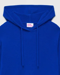 Best FROM FUTURE Pull Hoodie Oversize Leger Electric Blue