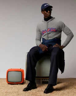 FROM FUTURE Pull Hoodie That'S All Folks Gris Chine Fonce