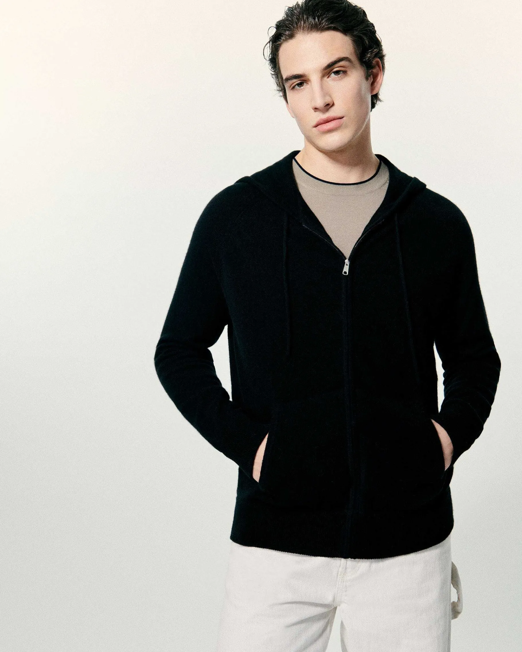 Online FROM FUTURE Pull Hoodie Uni Noir