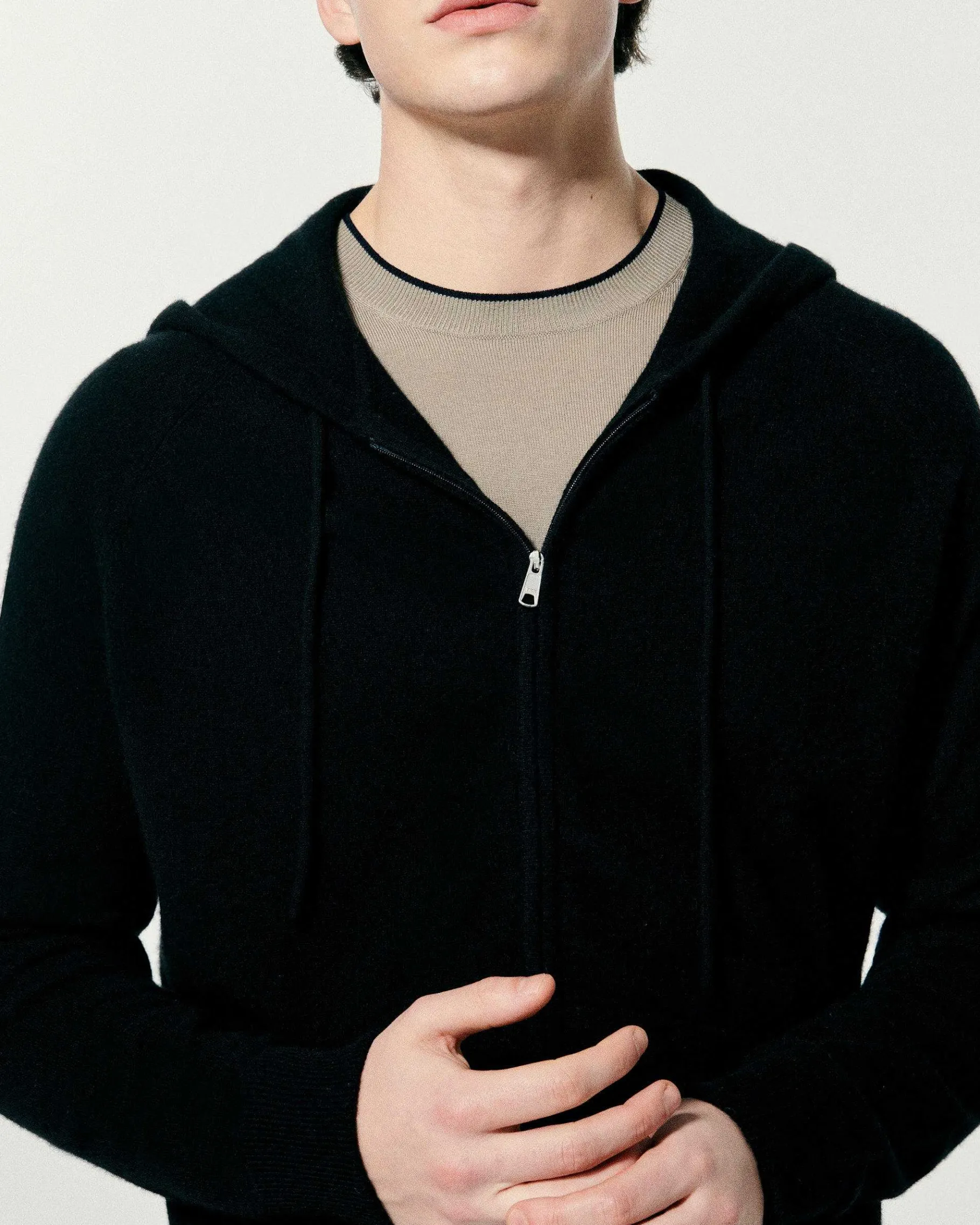 Online FROM FUTURE Pull Hoodie Uni Noir