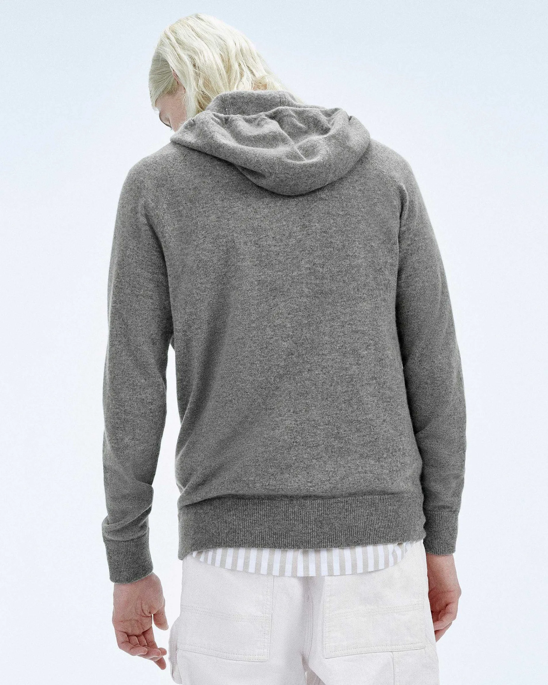 Clearance FROM FUTURE Pull Hoodie Uni Gris Chine Fonce