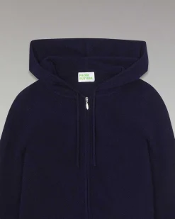 FROM FUTURE Pull Hoodie Zippe Navy