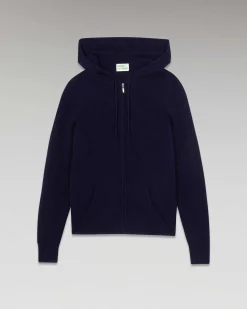 FROM FUTURE Pull Hoodie Zippe Navy