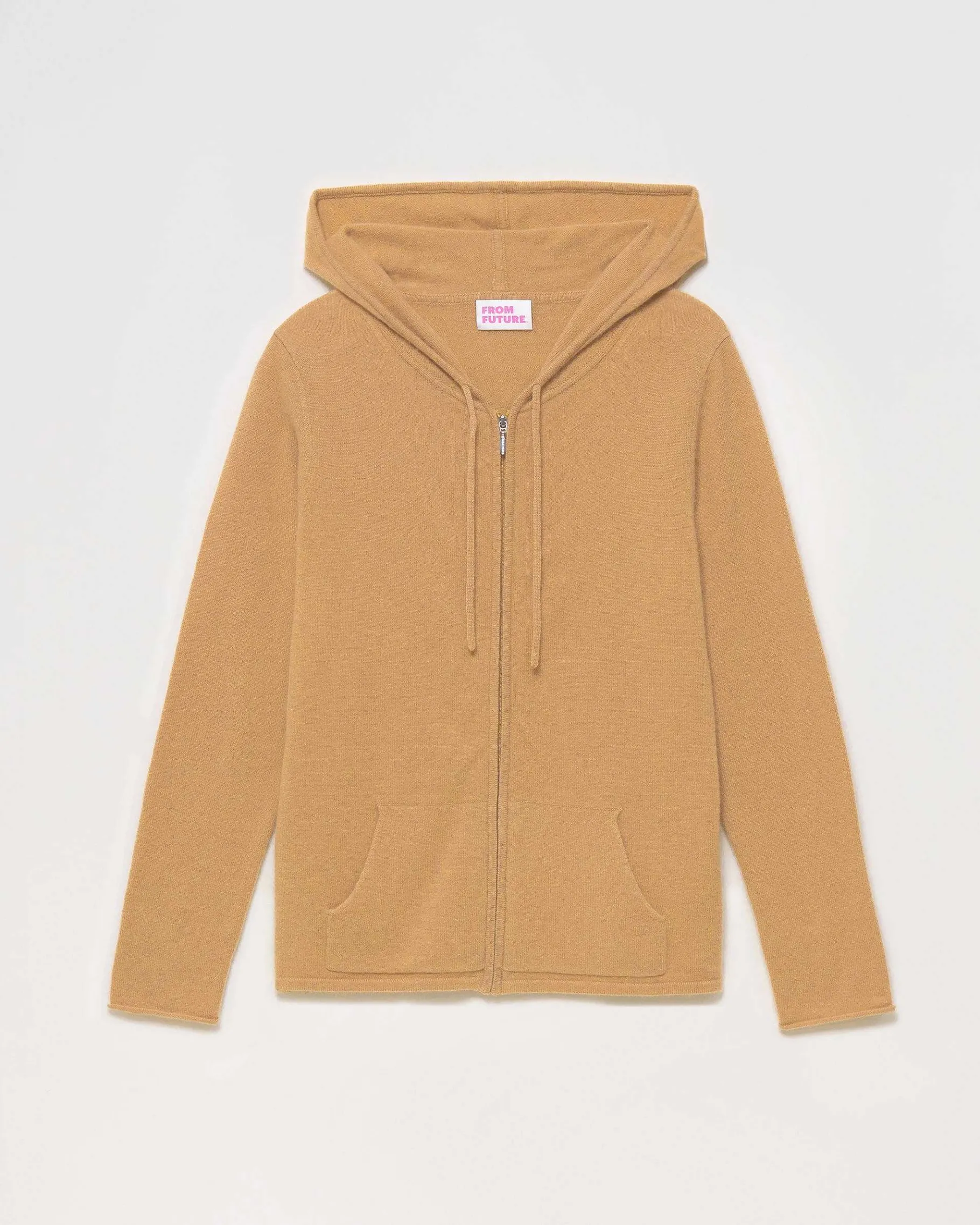 Hot FROM FUTURE Pull Hoodie Zippe Camel